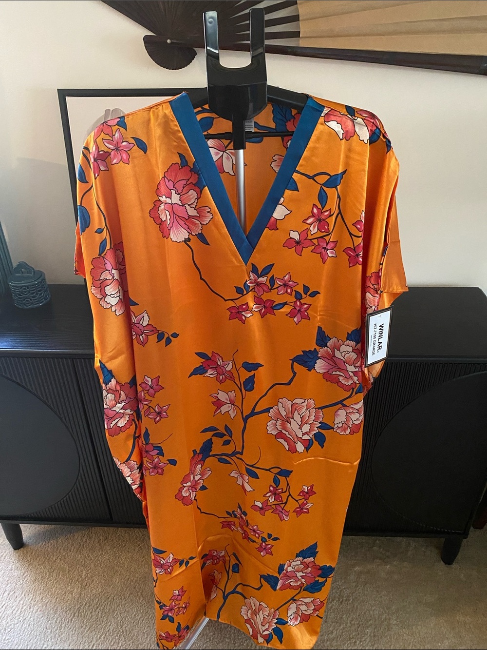 Winlar Lana Orange Floral Caftan